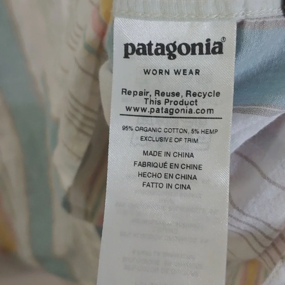 Patagonia Striped Long Sleeve Button Up Shirt Women's Size XL - Picture 3 of 7